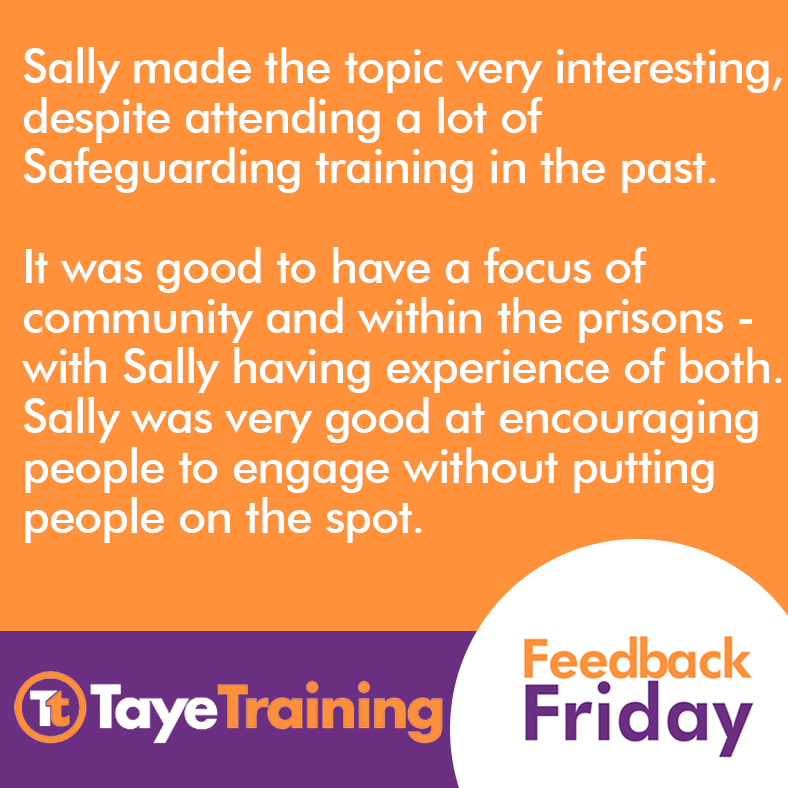 How many Safeguarding courses have you been on?
Safeguarding is vital, especially when you work with people facing severe or multiple disadvantages. 💜 

#FeedbackFriday #Training4Influence #CriminalJustiice #Socialcare #Charity #Safeguarding #Training #Onlinelearning