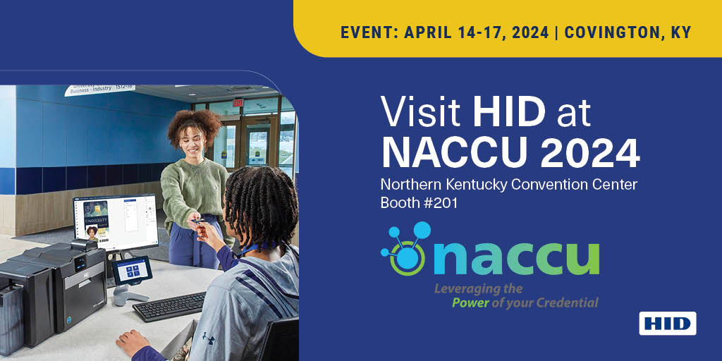 The countdown to NACCU 2024 is on! 📓

See you at booth #201 in a few short weeks! 👋

Register here. ➡️ hid.link/Jdc