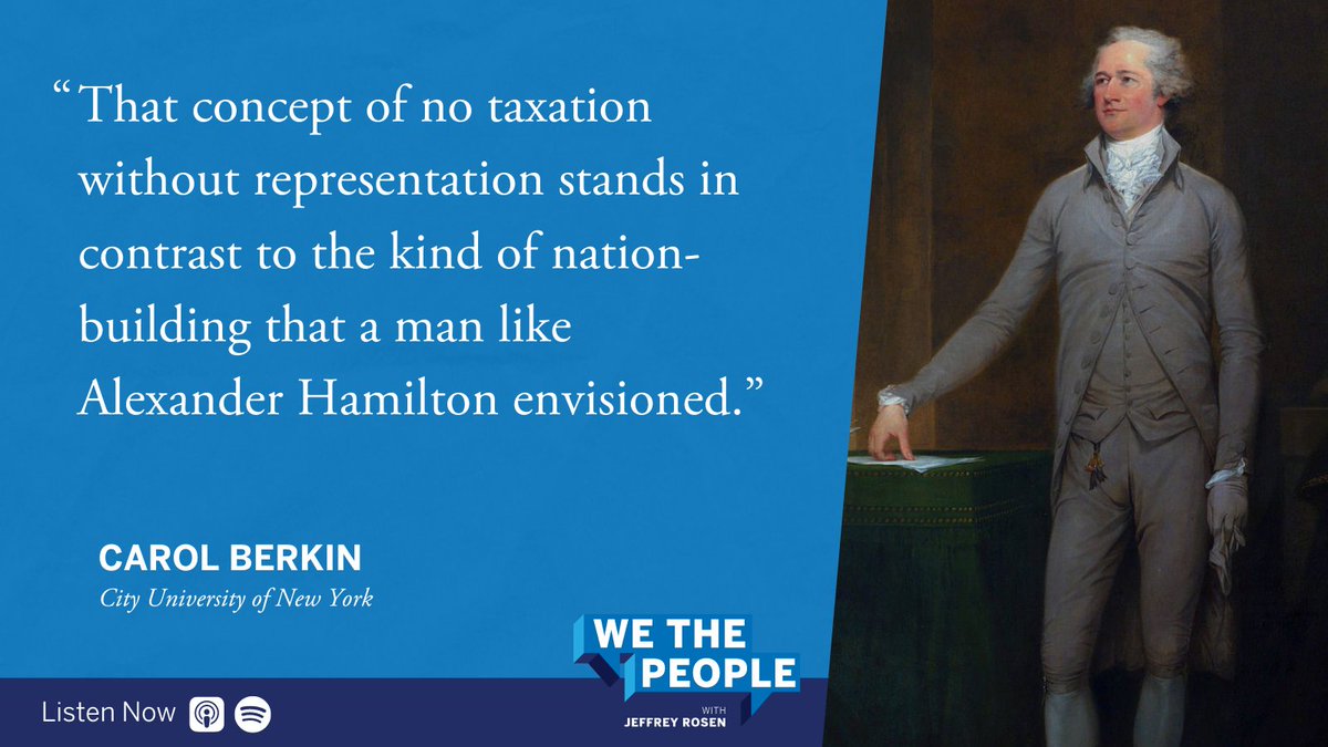 Carol Berkin unpacks how Alexander Hamilton envisioned representative government on #WeThePeoplePodcast. Listen now: ow.ly/V8wG50R8RmJ