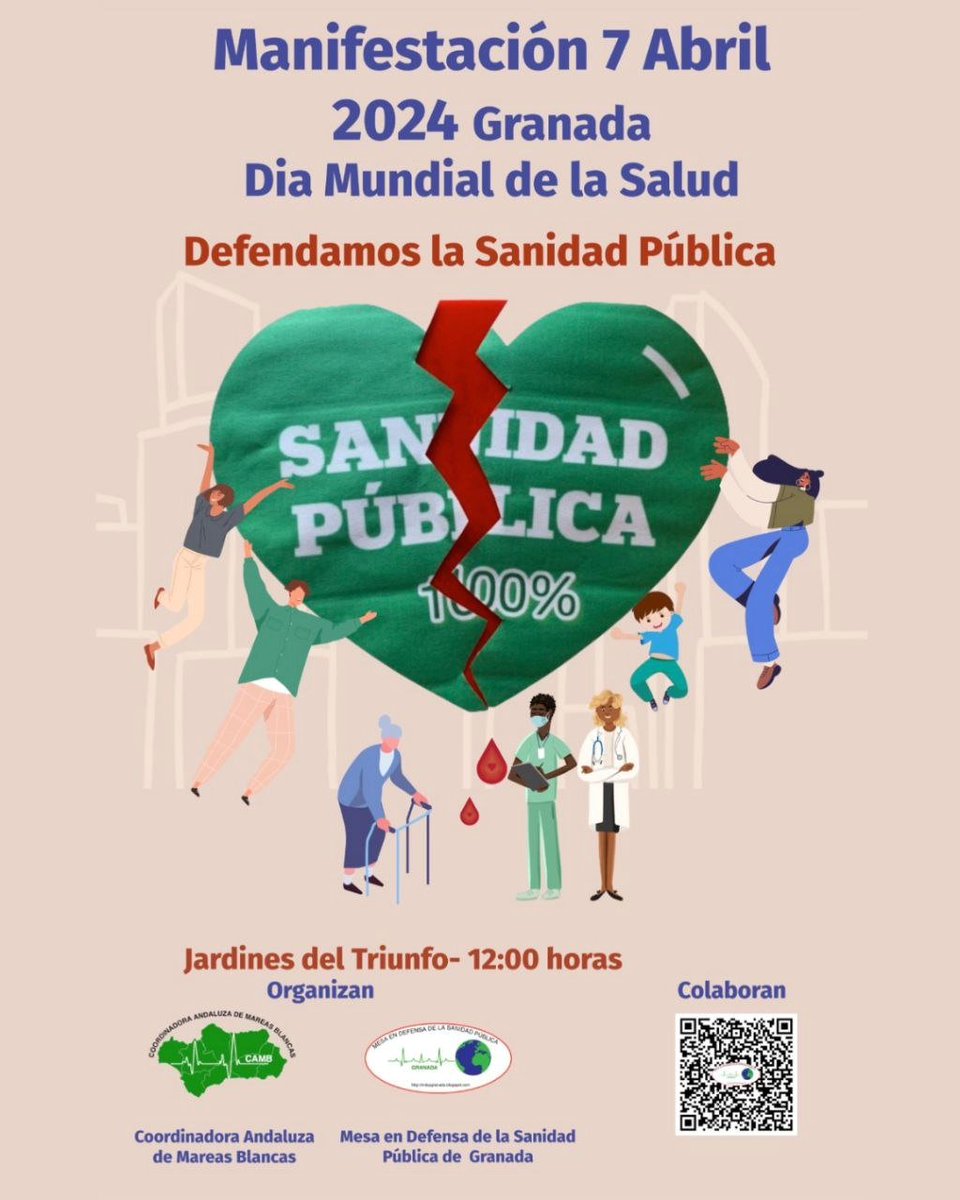 Porque la salud no es un negocio, este domingo, nos vemos en defensa de la sanidad pública, universal y de calidad.

📍 Triunfo
⏰ 12:00H

#laSaludEsUnDerecho