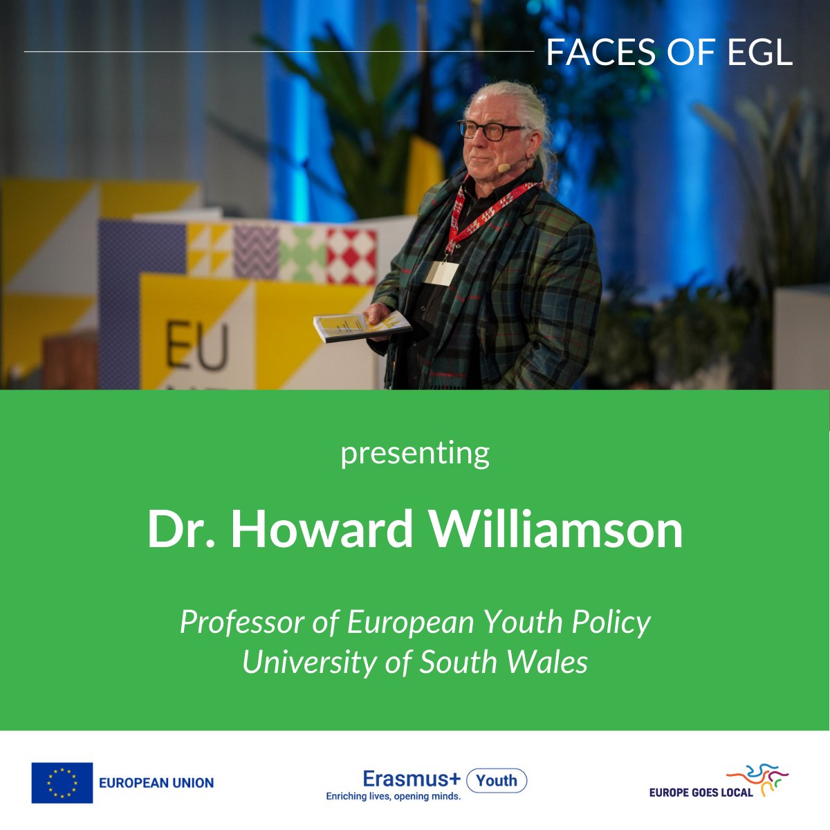 Meet Professor Howard Williamson, our keynote speaker at the European conference on local youth work and democracy and youth work champion 👉europegoeslocal.eu/egl-action/dr-…