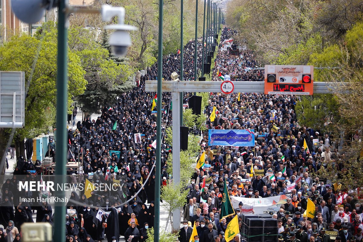 ملايين من الشعب الإيراني يحيون يوم القدس العالمي (1403)
#يوم_القدس_العالمي
