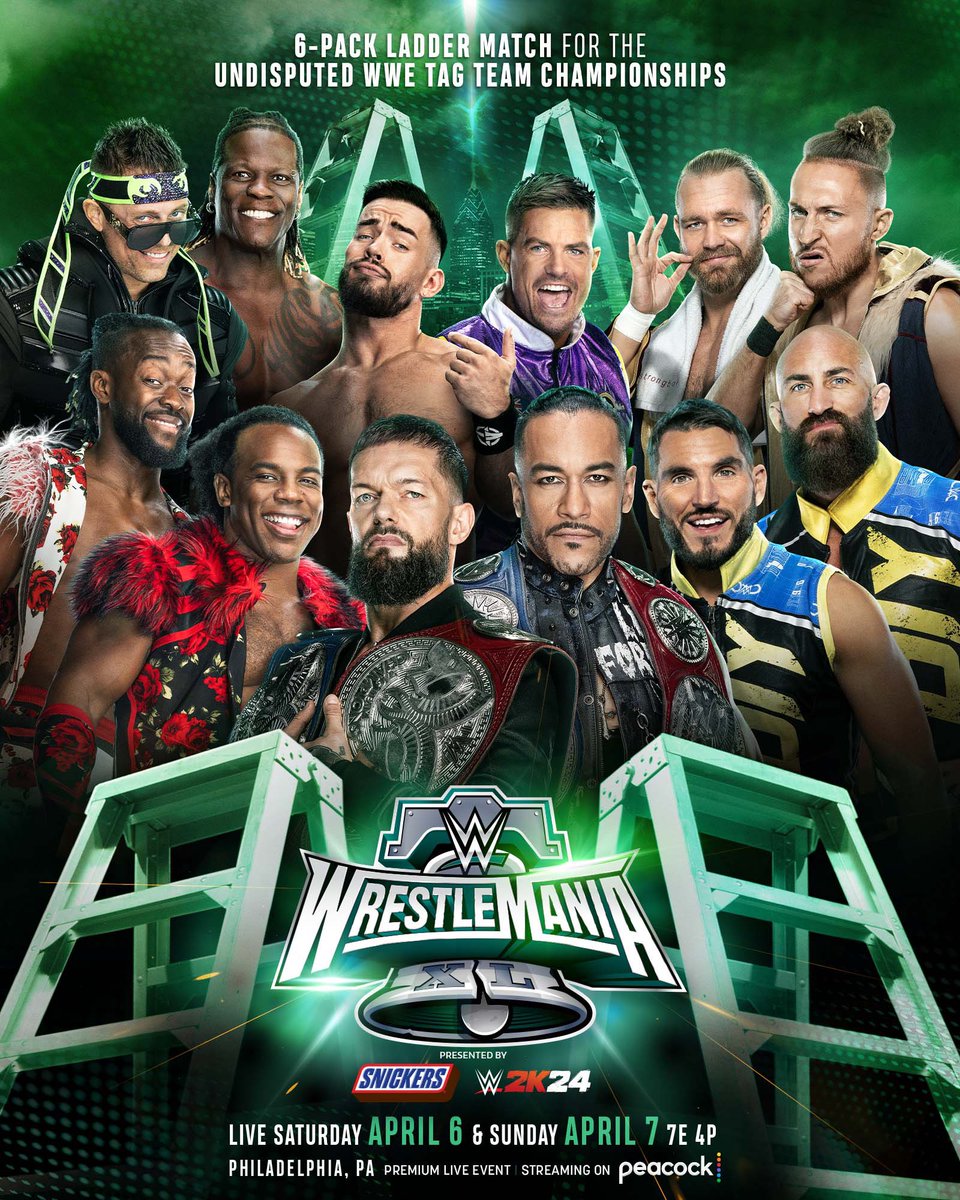 RestHoldPod's tweet photo. Undisputed WWE Tag Team Championships Ladder Match

Finally these straps will be split across brands. Feels a natural end of the road for Judgement Day and for some payoff for the Awesome Truth renaissance.

Winners: (RAW) Awesome Truth &amp; (SD!) A Town Down Under https://t.co/By6Y6V8aAM