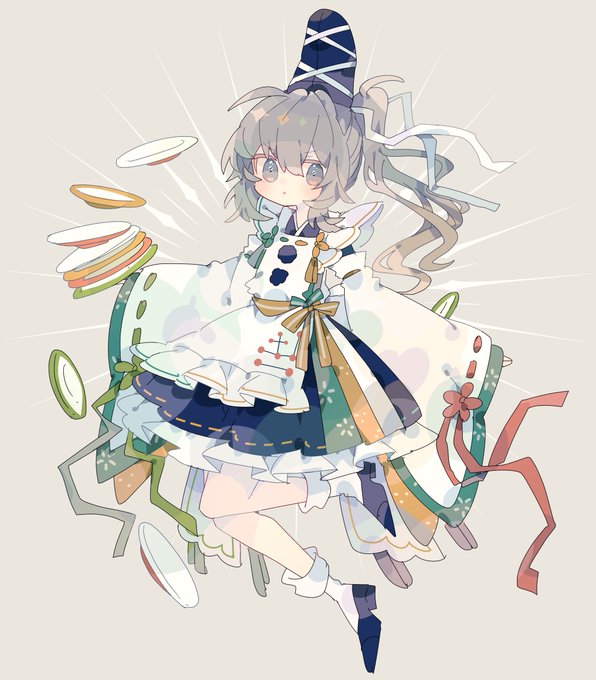 「hair between eyes ribbon-trimmed sleeves」 illustration images(Latest)
