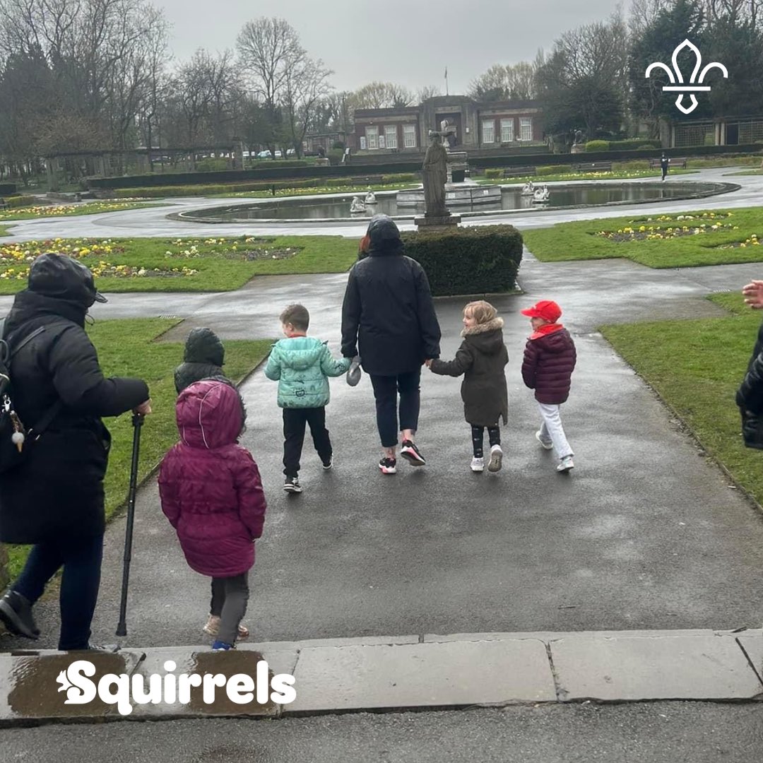 Squirrels on the hunt! (And only got a little bit wet!) Squirrel Scouts from 7th Blackpool on Mereside headed out in groups to find areas of Stanley Park from clues they were given. And to top it off got Easter eggs for their collections! 👉 blackpoolscouts.org.uk/join