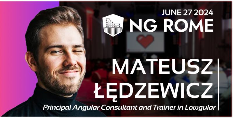 🎙 We are pleased to introduce @mat_ledzewicz as a speaker at the next NGRome Conference in June 2024! 💡Mateusz will share his expertise and help you discover the secrets to creating reusable components in @angular. To secure your spot and join us! #ngrome #angular #rome