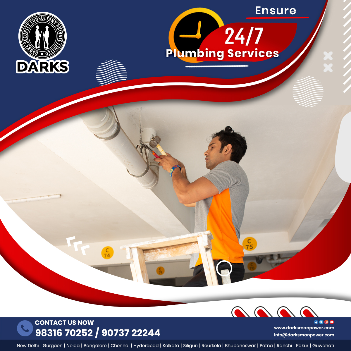 24/7 Plumbing Solutions with Skilled Experts! Call Now: +91 98316 70251.

#EmergencyPlumbing #ExpertService #plumbingservices #plumbing #plumberslife #plumberwork #24hourservice #professionalservices #darksmanpower