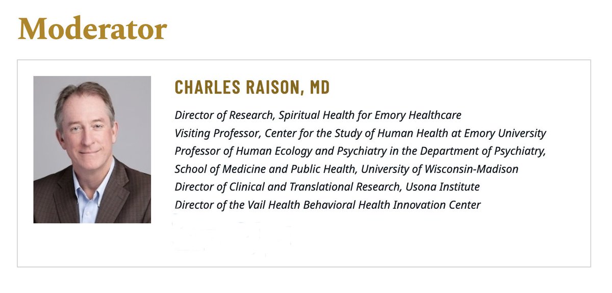 Science on #SpiritualHealth Symposium 2024 Begins today on campus @EmoryUniversity @EmoryRollins, Emory Woodruff Health Sciences Center. Moderated by @DrCharlesRaison. Can't make it in person? Register for online option & watch remotely. Direct link: lp.constantcontactpages.com/ev/reg/wpascnz…