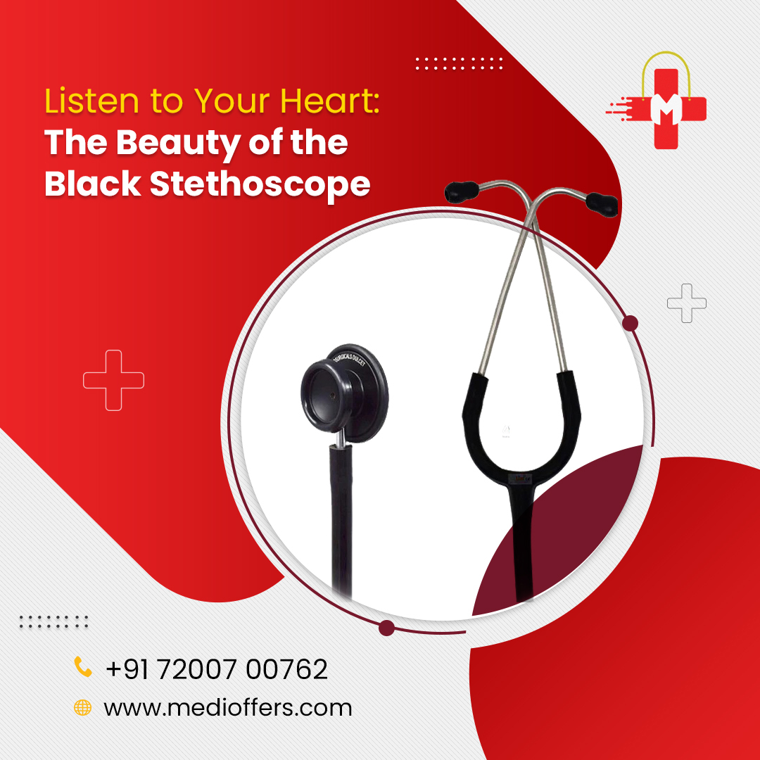 Introducing our sleek and professional Black Stethoscope – your trusted companion in healthcare. Elevate your practice with style and precision. Contect us : medioffers.com #MedicalGear #BlackStethoscope #stethoscope #Medioffers