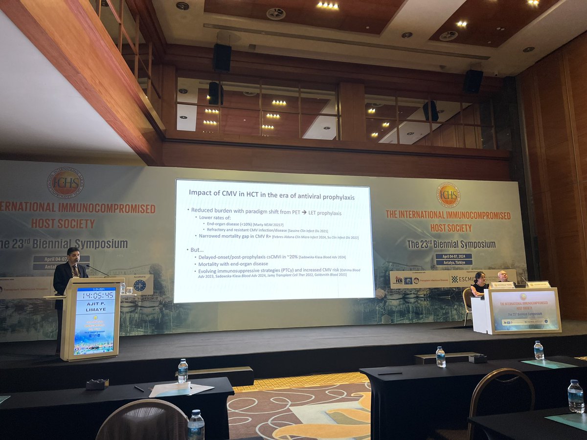 Now speaking the fantastic Ajit Limaye on CMV vaccines at
@IchsGlobal 23rd Biennial Symposium in Antalya Turkey ICHS2024