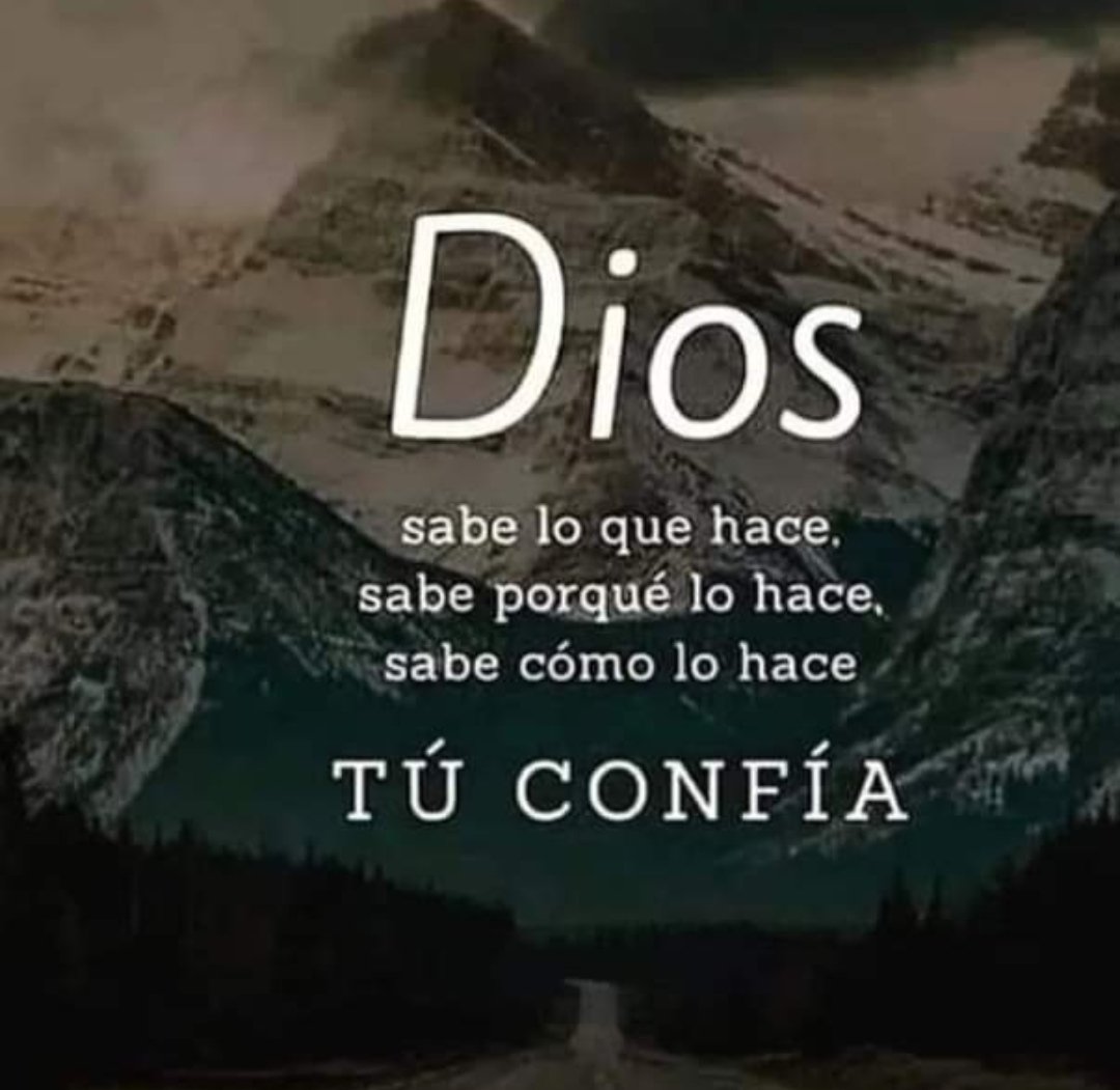 Deja que Dios se encargue, tú solo sigue confiando en Él. #notasdeDios