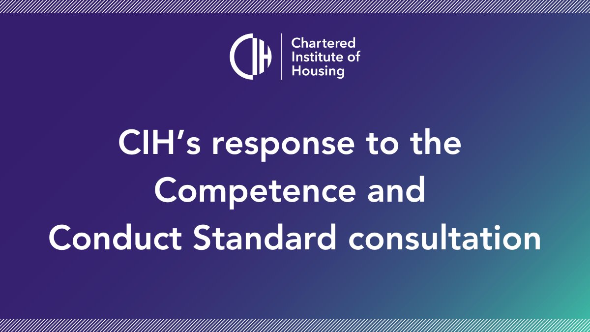 We're pleased to have been given the opportunity to respond to the government's consultation on the new proposed Competence and Conduct Standard. You can read our full response on our website👉ow.ly/py8E50R97JT Thank you to all members who took the time to submit feedback.