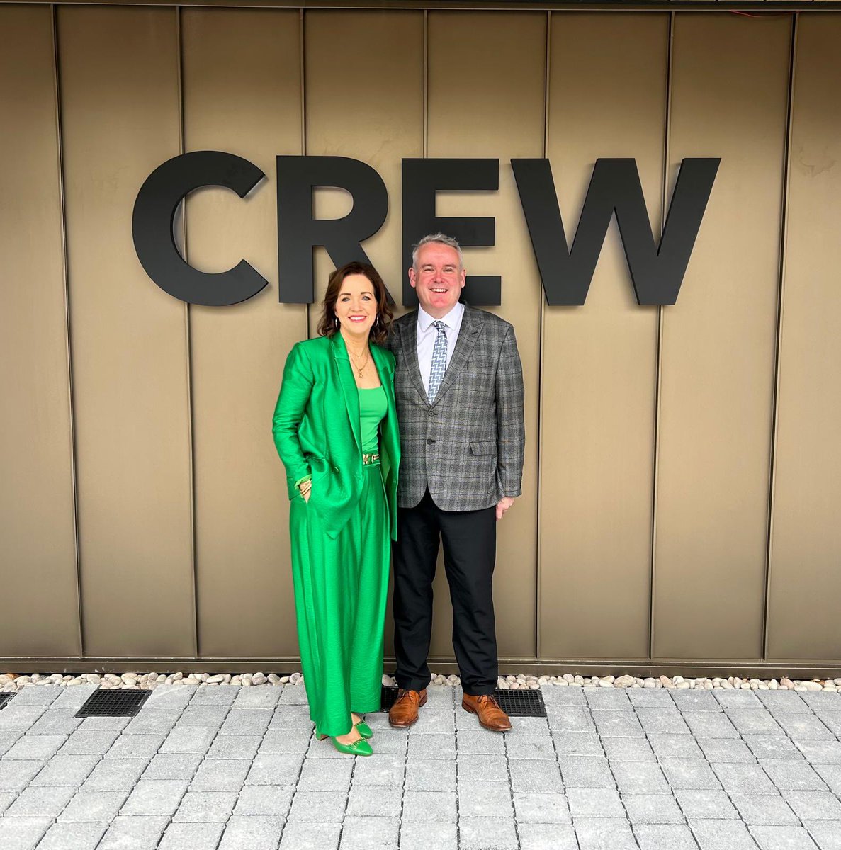 Wishing @niamhbarna @designajp Aisling, Bernard & team @CREWDigital1 the very best today as this amazing ‘createch’ enterprise space is offic opened by Min. @daracalleary funded by @Entirl @GalwayChamber welcomes this investment & the enterprise legacy this project will create!