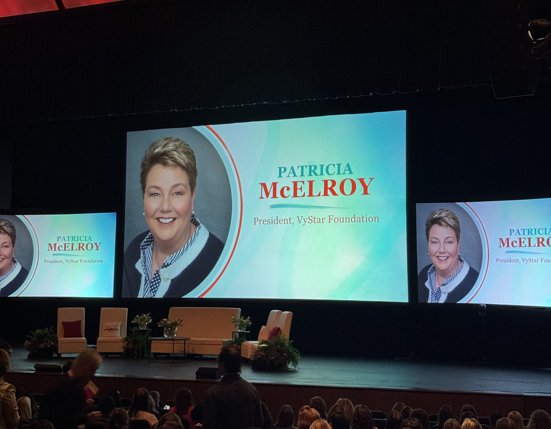 Grateful for the inspiring words of VyStar SVP, Patricia McElroy, at Generation W BELIEVE 2024! Thank you for sharing your wisdom and insights with us. Your words have left a lasting impact and will continue to inspire us on our journeys. #GenW #BELIEVE2024 #withvystar