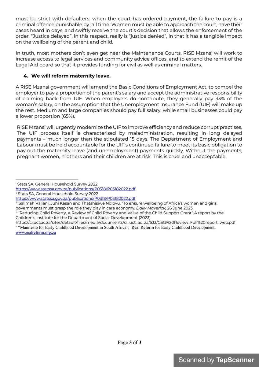 @Rise_Mzansi is the first political party to endorse our #ECDManifesto 🎉✊🏽 

They have cited early childhood development as a key pillar of support for single mothers in the country. 

We are on this panel discussion talking more about this crucial issue.

#ECDNationalPriority