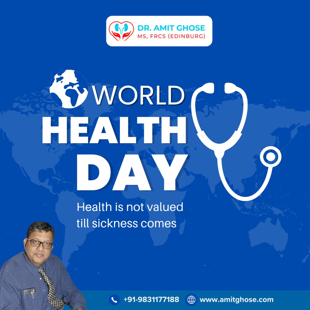 Happy World Health Day everyone! Together, let's strive for a world where everyone can enjoy optimal urological health and well-being.
#healthiswealth #WorldHealthDay #urology #urologist #UrologicalHealth #urologydoctor #medical #treatments #medicine