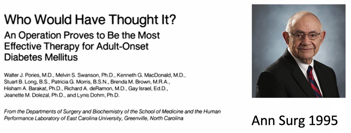 Come to Poriesevent.org June 8, 20204 in San Diego to learn how this landmark study by Walter Pories MD altered Diabetes management forever. @ASMBS @IfsoSecretariat @IBCClub1 @NeilFlochMD @JaimePonceMD @FRubinoMD @Jmortonmd @Bariatric_doc @Ali_Aminian_MD @metabolic_knife