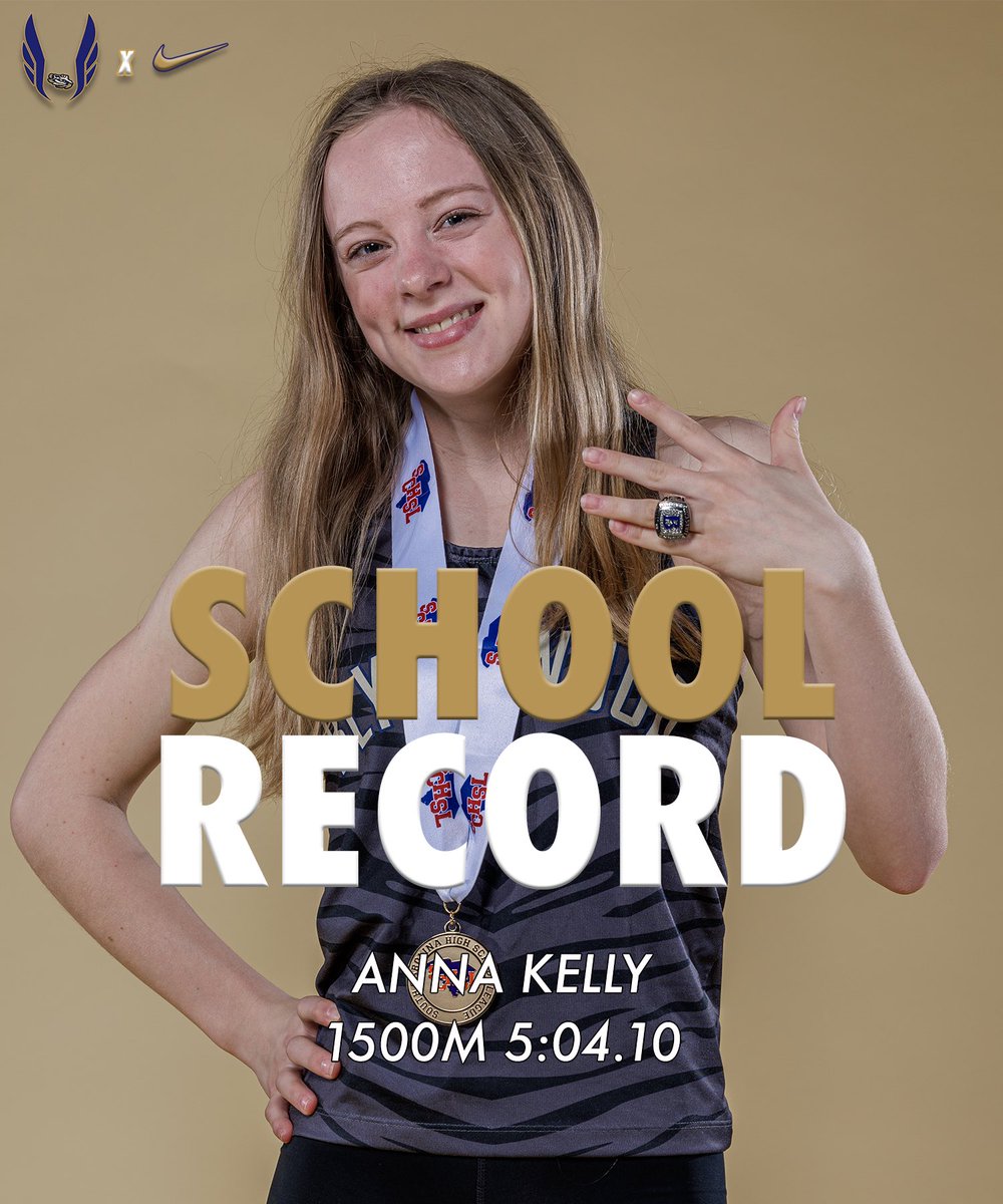 Them: How many school records will Anna Kelly break?! Us: A LOT‼️ Congratulations Anna for breaking the 1500m School Record 🎉 #BlythewoodTFXC #BengalNation #Track #TrackLife #TrackAndField