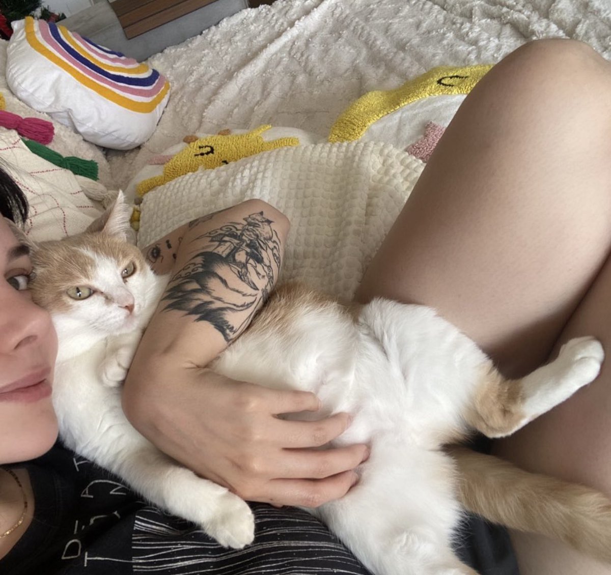 lorenaaorsi's tweet photo. agora ela tem o próprio sofá ❤️ https://t.co/hyst5tkUPv