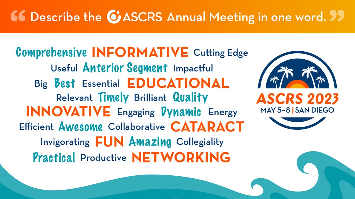 It's here! ASCRS Subspecialty Day and the ASCRS Annual Meeting begins today! #ASCRS2024 #InspiredbyHistory #DefiningtheFuture