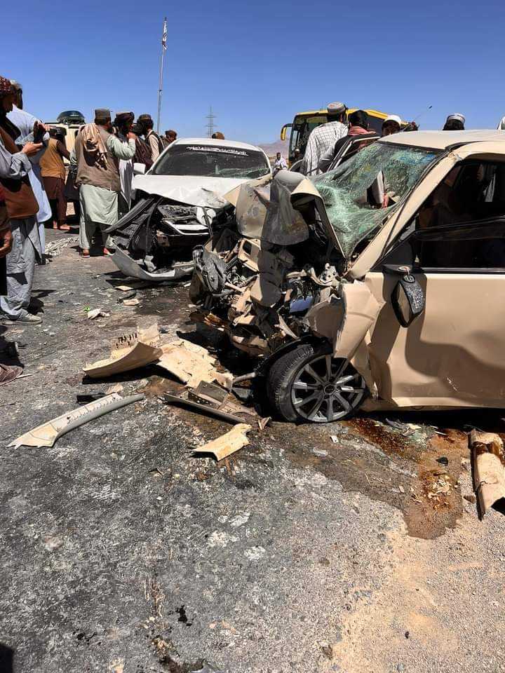 Two died while four other including women and children injured in a traffic accident today afternoon in Zabul province on Kabul- Kandahar highway. The victims are transported to nearby health facilities. #Afghanistan