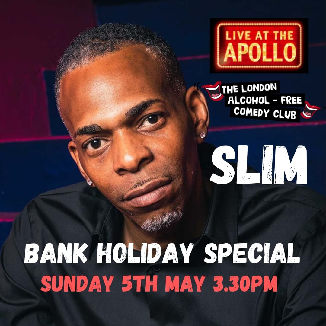 Soooo excited to be welcoming comedy giant @SLIMcomedian to The London Alcohol-Free Comedy Club at @Backyard_Comedy 😮❤️. Book tix via link in bio 👆. #standupcomedy #ukcomedy #thelondondonalcoholfreecomedyclub #soberisfun #sober #Alcoholfree #sobernotboring #RecoveryPosse