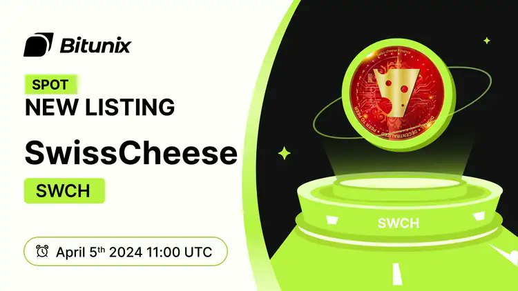 Introducing the latest addition to #BitunixSpot! 🎉

➡️ <a href="/Swisscheese_fn/">SwissCheese Finance</a> ( $SWCH ) trading is now available on the platform.

➡️ Start trading SWCH/USDT: bitunix.com/spot-trade/SWC…