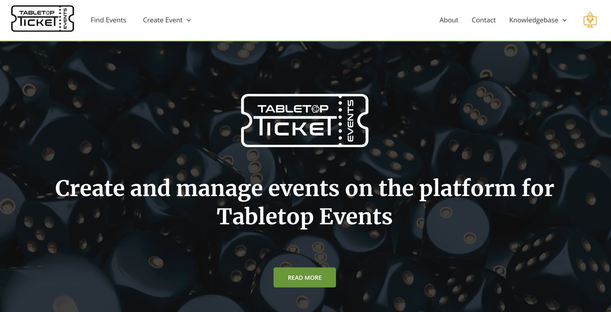 Coming soon™ - Our new platform just for tabletop ticket events.

Free event listings - up to 60 attendees
Lower ticket fees than EventBright
Get up to 100% ticket revenue
E-tickets and physical ticket options
Free promotion across the HCH network