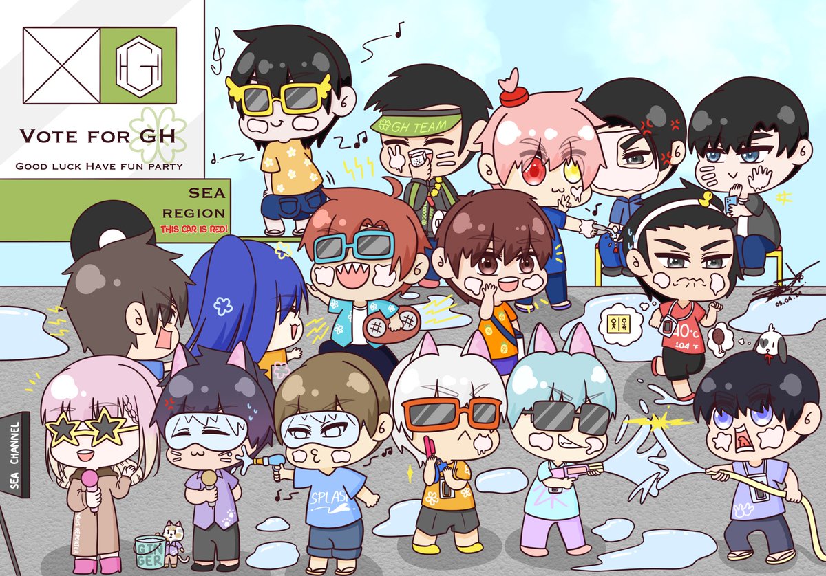 SwirlingSnowSt's tweet image. มาแล้วค่า~ FA เชียร์ GH ในศึก CoA VII 💖!
แข่งช่วงสงกรานต์ก็ต้องเล่นน้ำเนอะ! แต่ถ้าเล่นกันแค่ 6 คนมันก็จะดูเหงาไปหน่อย เลยวาดทุกคนมาเล่นด้วยกันซะเลย!🍄🍄🍄
พรุ่งนี้ขึ้นเครื่องแล้ว ขอให้เดินทางปลอดภัย เที่ยวให้สนุก เต็มที่กับการแข่งนะคะ รอเชียร์เสมอค่า💪🏻🔥

#GHteam_FA #GHteam_IDV