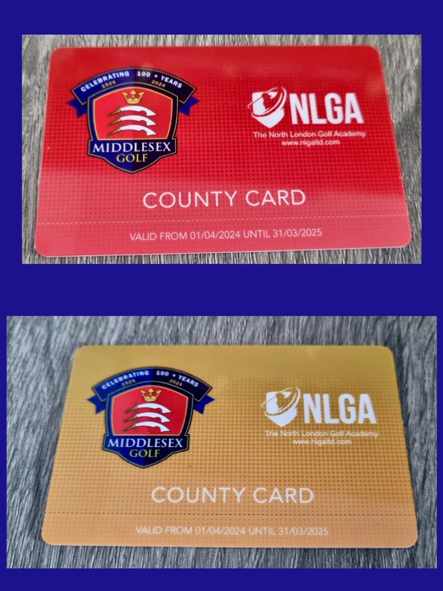 So proud to see our Sponsorship of the @Middlesex_Golf County Card, coming into effect.

Cards we are told are available to ALL Middlesex Golf members and available from the respective clubs.

Which Colour Card will you be? ⛳😄

#middlesexgolf