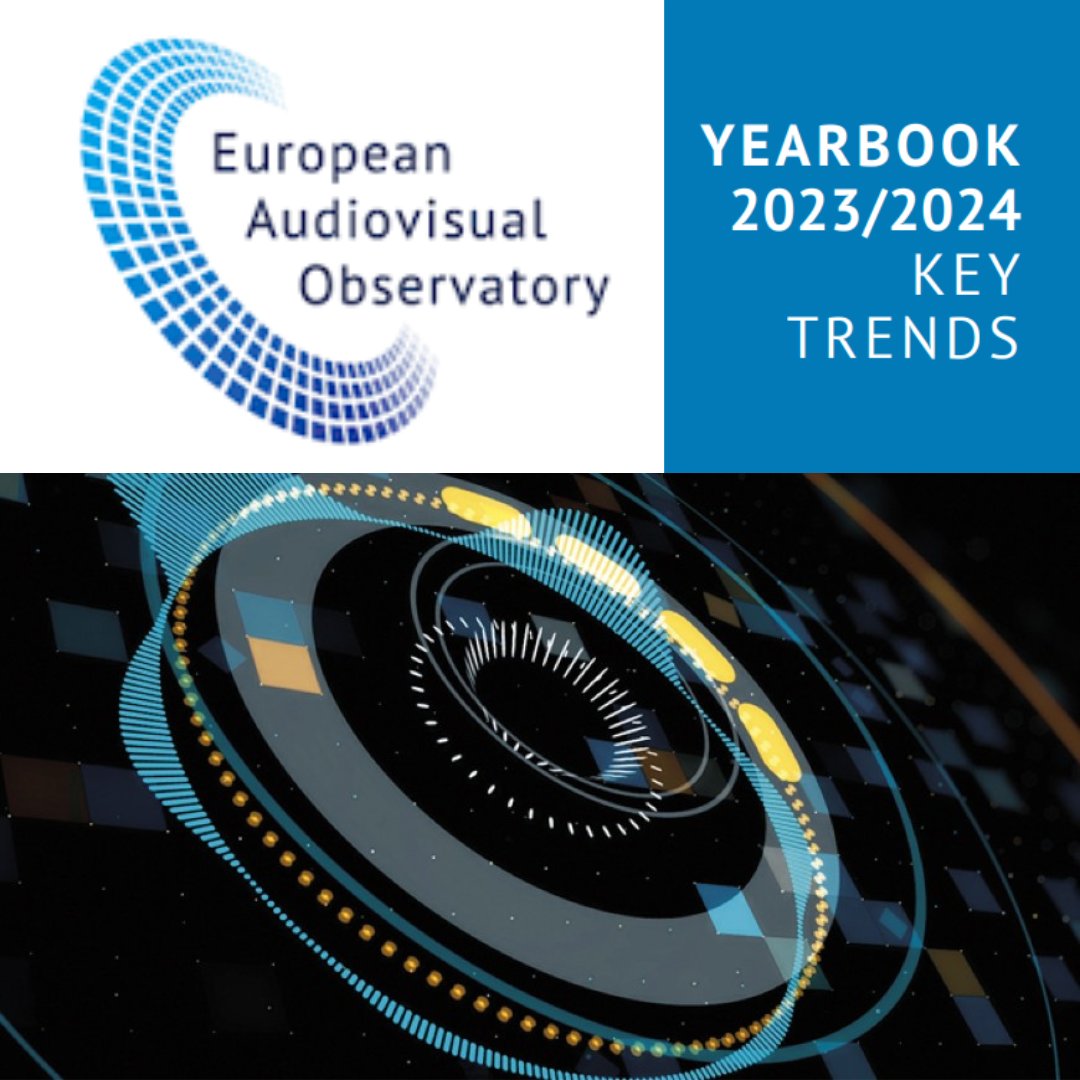 ➡️ Relatório anual do @EuAvObservatory, o 'Yearbook 2023/2024 - Key Trends'👇👇👇
tinyurl.com/yearbooktrends…

#europacriativa #europacriativaMEDIA #ObservatórioEuropeudoAudiovisual #creativeeurope #CIEC #EuropeanAudiovisualObservatory #televisao #cinema #serie #audiovisual