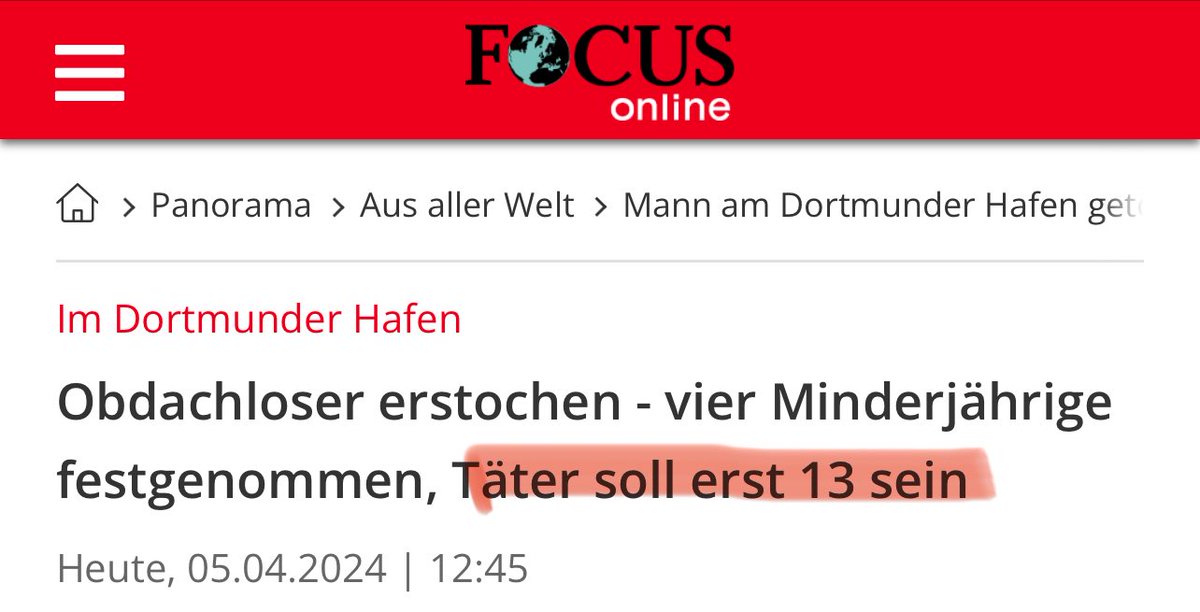 Wie muss ein „13-Jähriger“ sozialisiert sein, um zu solch abscheulichen und abstoßenden Taten fähig zu sein? #Dortmund