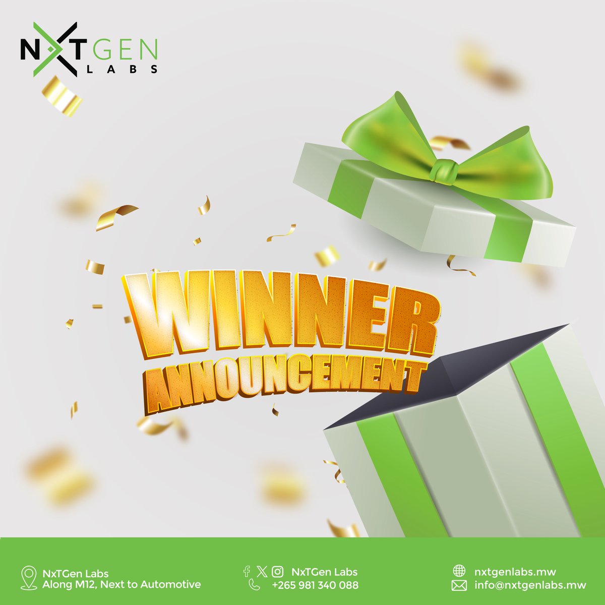 nxtgenlabs_mw's tweet photo. Congratulations to our lucky winners!

The first winner was the first to spot all the Easter eggs, while the other two are those whose comments received the most likes.

Each winner will receive up to 100K. We want to thank everyone who participated. https://t.co/QfUBNyR8Jd