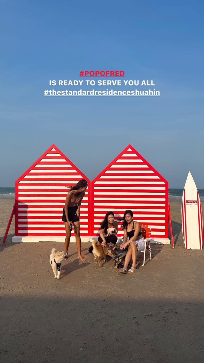 JoyTorcharat's tweet photo. ไปกันค่าาา !! look at the red stripe 👀❣️
#popofred at The Standard Residences, Hua Hin beachfront
every April weekend 4-7pm.
#TheStandardResidencesHuaHin #sansiri
🥤🍹🍦🐶 @nukvalaikorn น่ารักกกก https://t.co/klT2QT8iTE