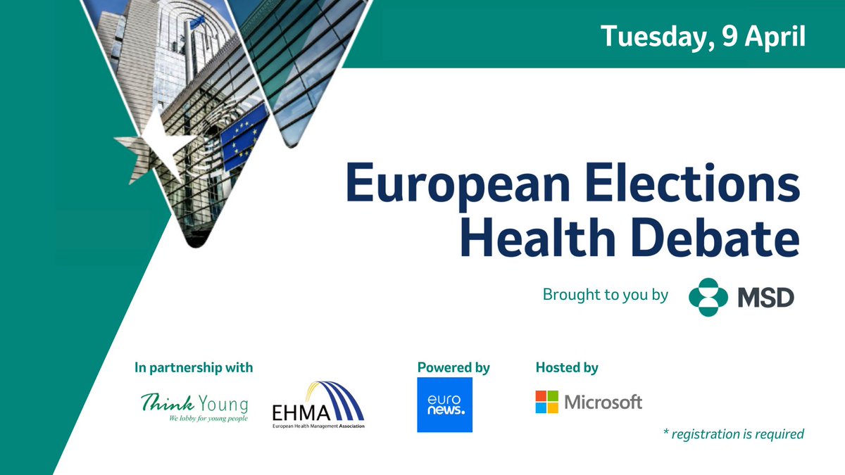 As the EU #elections approach, MSD is organizing a health-focused debate in #Brussels. We'll have MEPs to discuss how the next EU mandate can tackle health challenges, from the review of the pharma #legislation to innovation in #healthcare. Register: lnkd.in/de2jpJj9