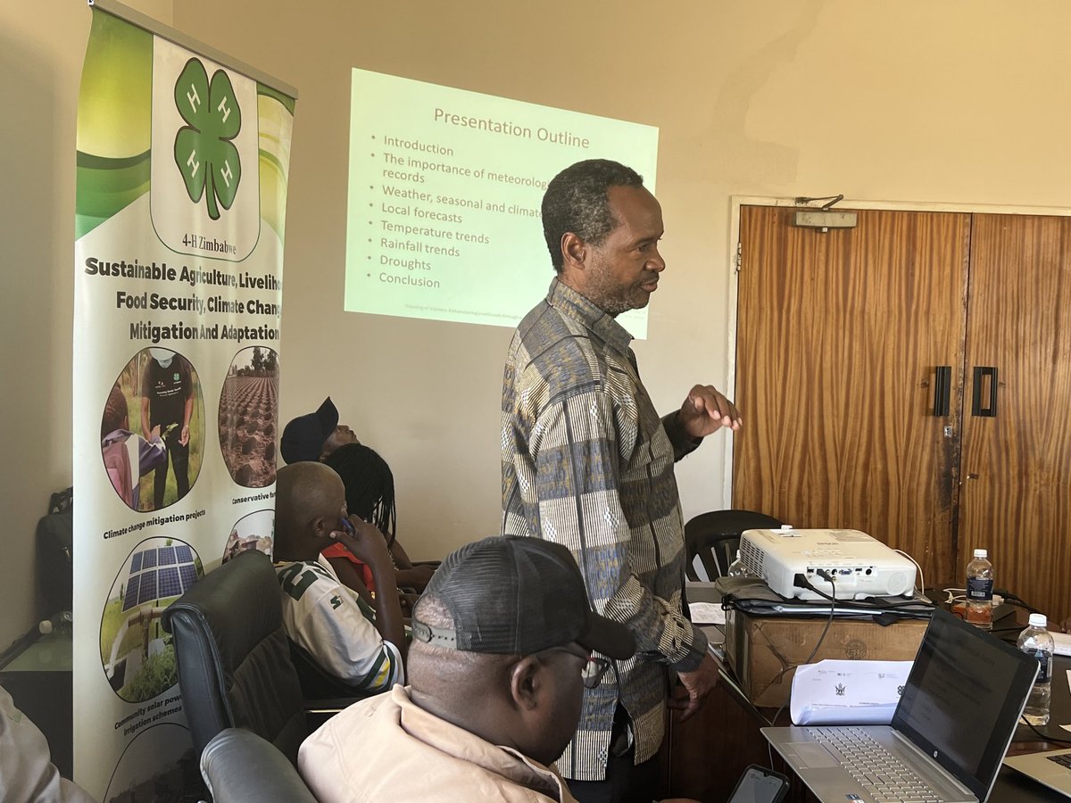 Climate expert and researcher Mr Murewi has presented on the impact of climate change on agriculture. He articulated Climate data analysis over the years from 1980-2024. He has given a deeper understanding as to why it is essential for Agritex officers to record all information