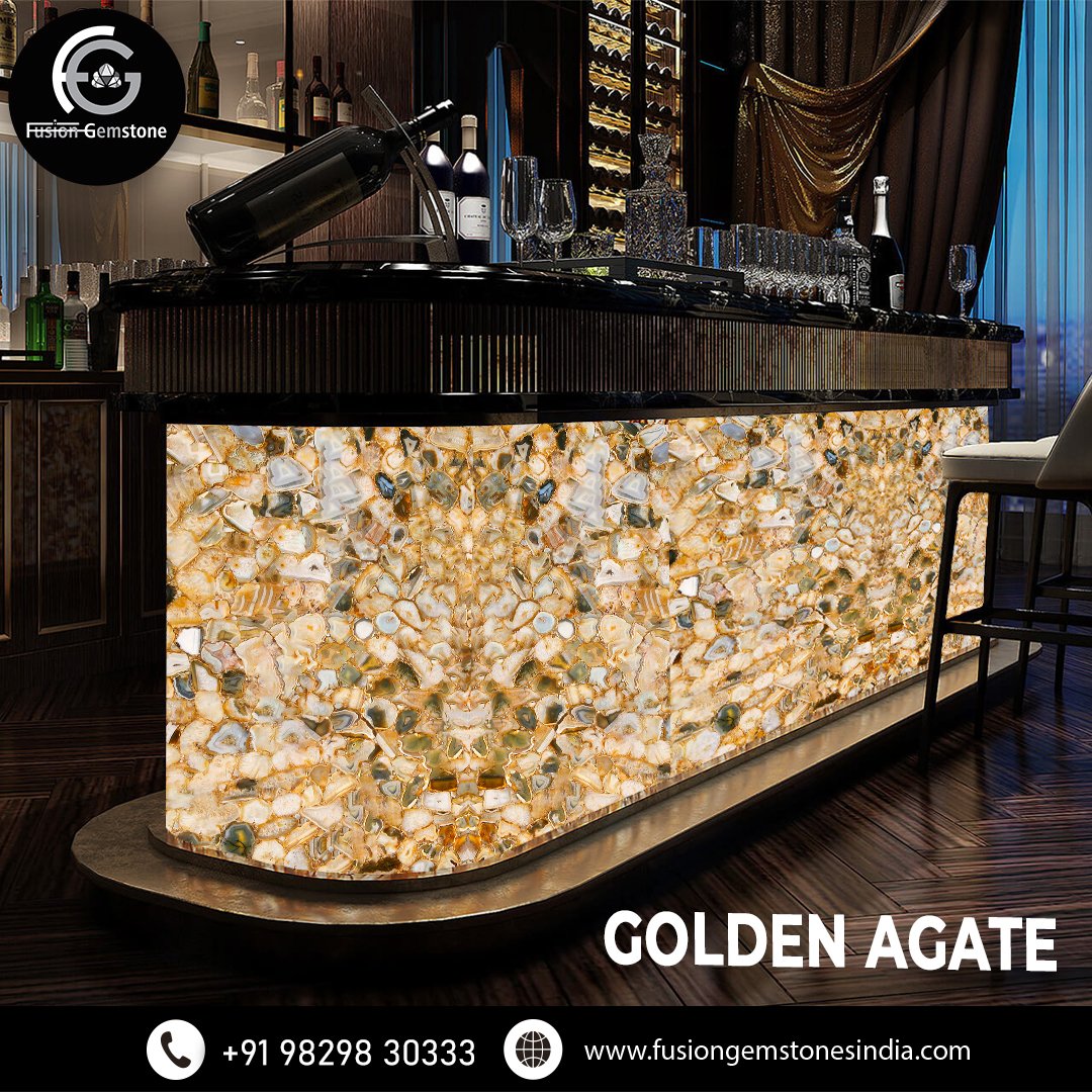 Transform your interiors effortlessly with our Golden Agate. Embrace the exquisite beauty of nature and sophisticated design, adding a touch of glamour to your space effortlessly. ✨

#goldenagate #slabs #gemstone #interiordesign #semipreciousslab #homedecor  #fusiongemstone