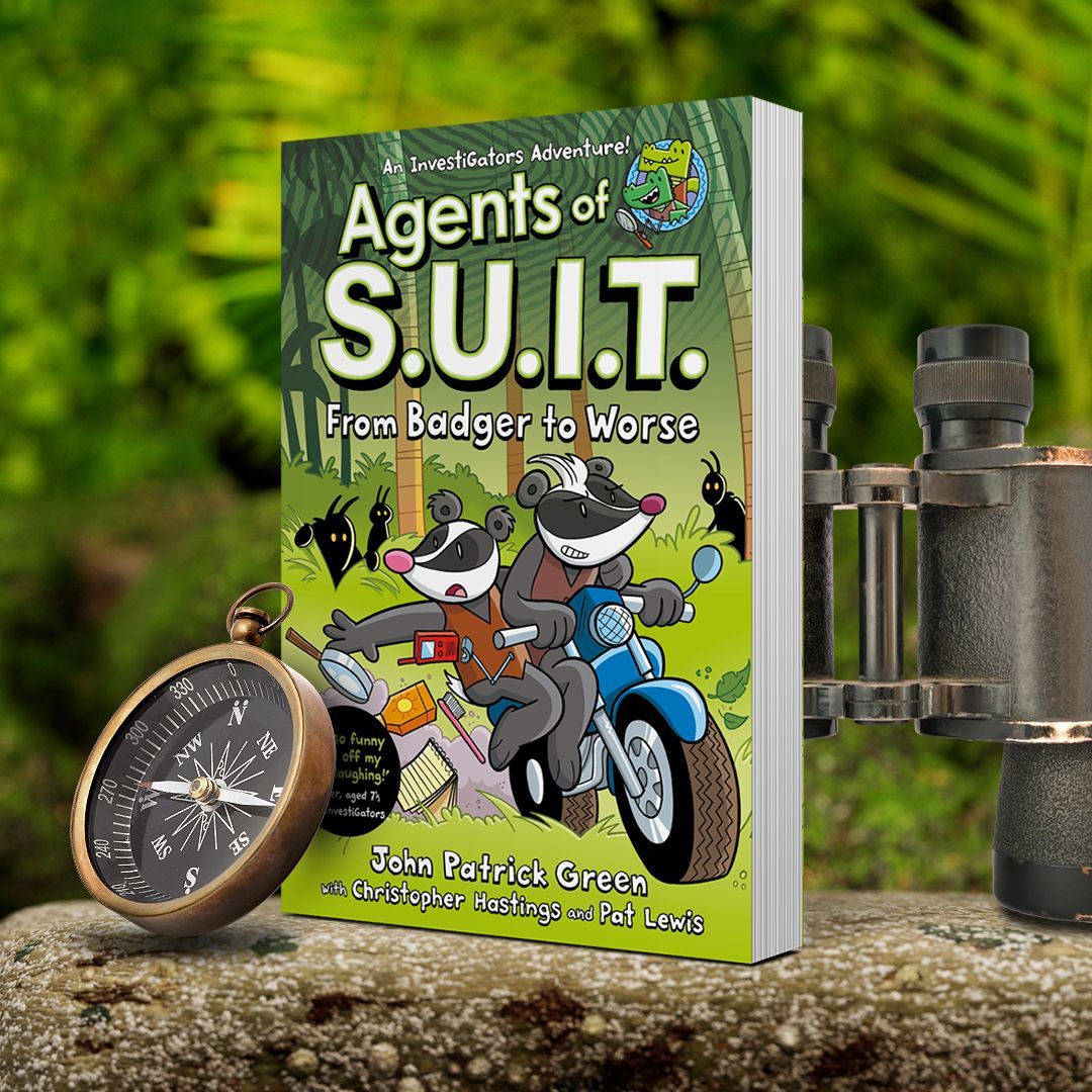 Dive into a side-splitting InvestiGators adventure in Agents of S.U.I.T.: From Badger to Worse, created by @johngreenart! Bongo and Marsha, the super-spy Badgers, are on the case - it’s time for the B-Team to show why they’re so un-B lievably B-loved, out now!