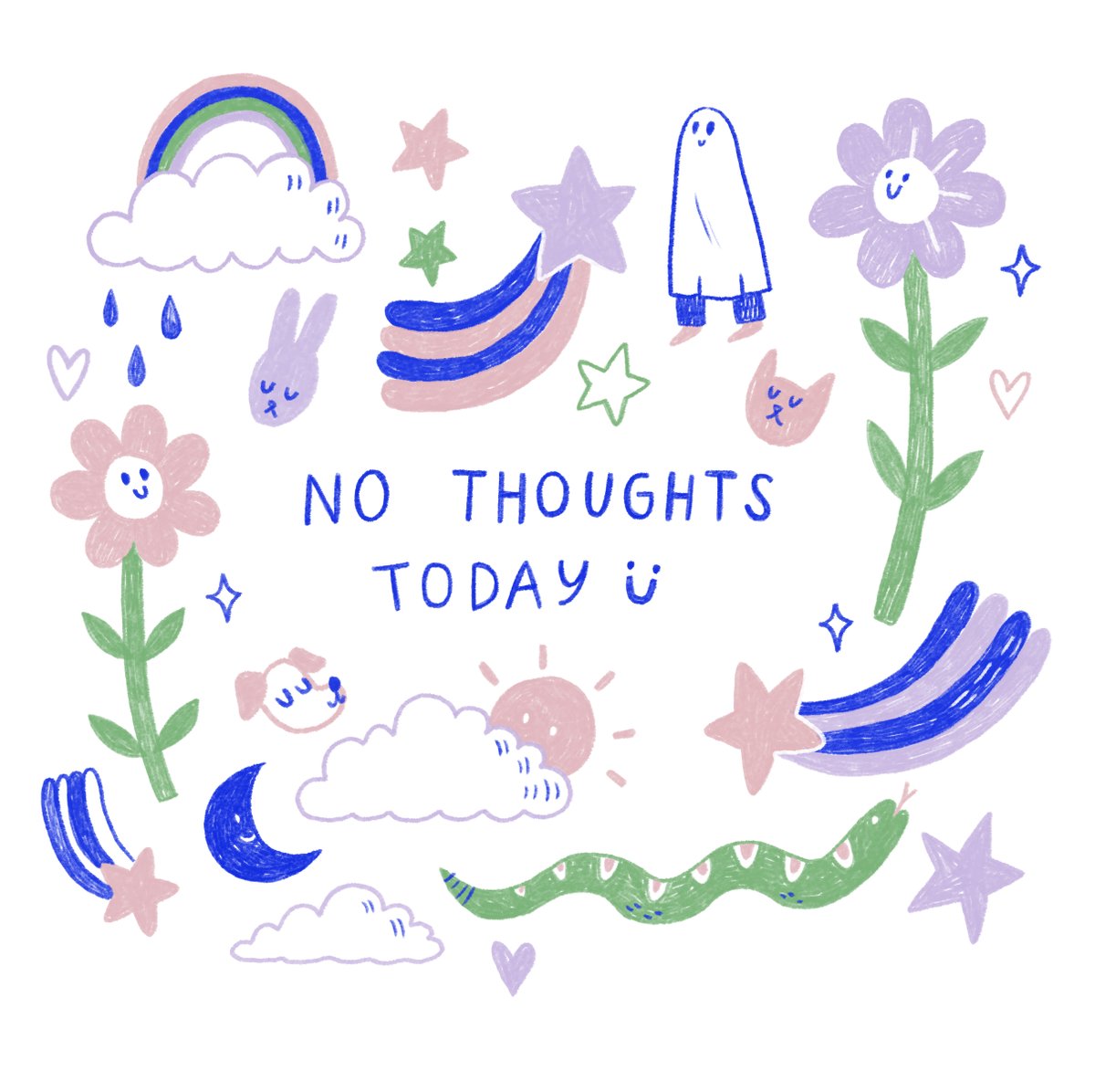 'No thoughts today' - I simply cannot think thoughts today.