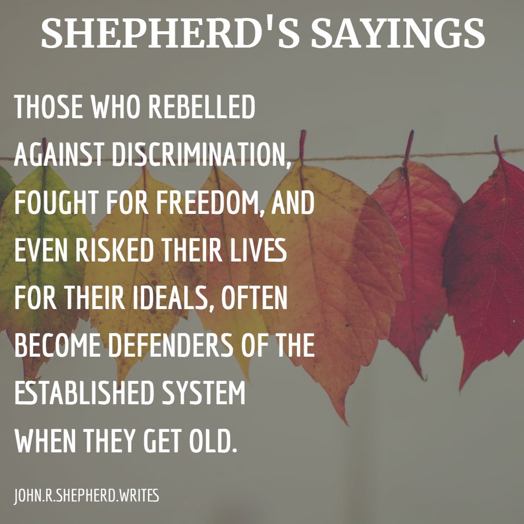 On Historical Pattern
#shepherdssayings #RebellionAgainstDiscrimination