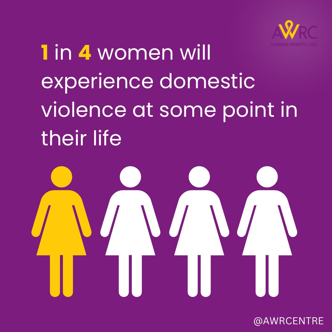 1 in 4 women will experience domestic violence at some point in their life. Find support at Asian Women's Resource Centre (AWRC). Call us 020 8961 6549/5701 (9:30 am to 5:00pm). If you require out of hours support, call the National Domestic Abuse 24-hour Helpline 0800 2000247.