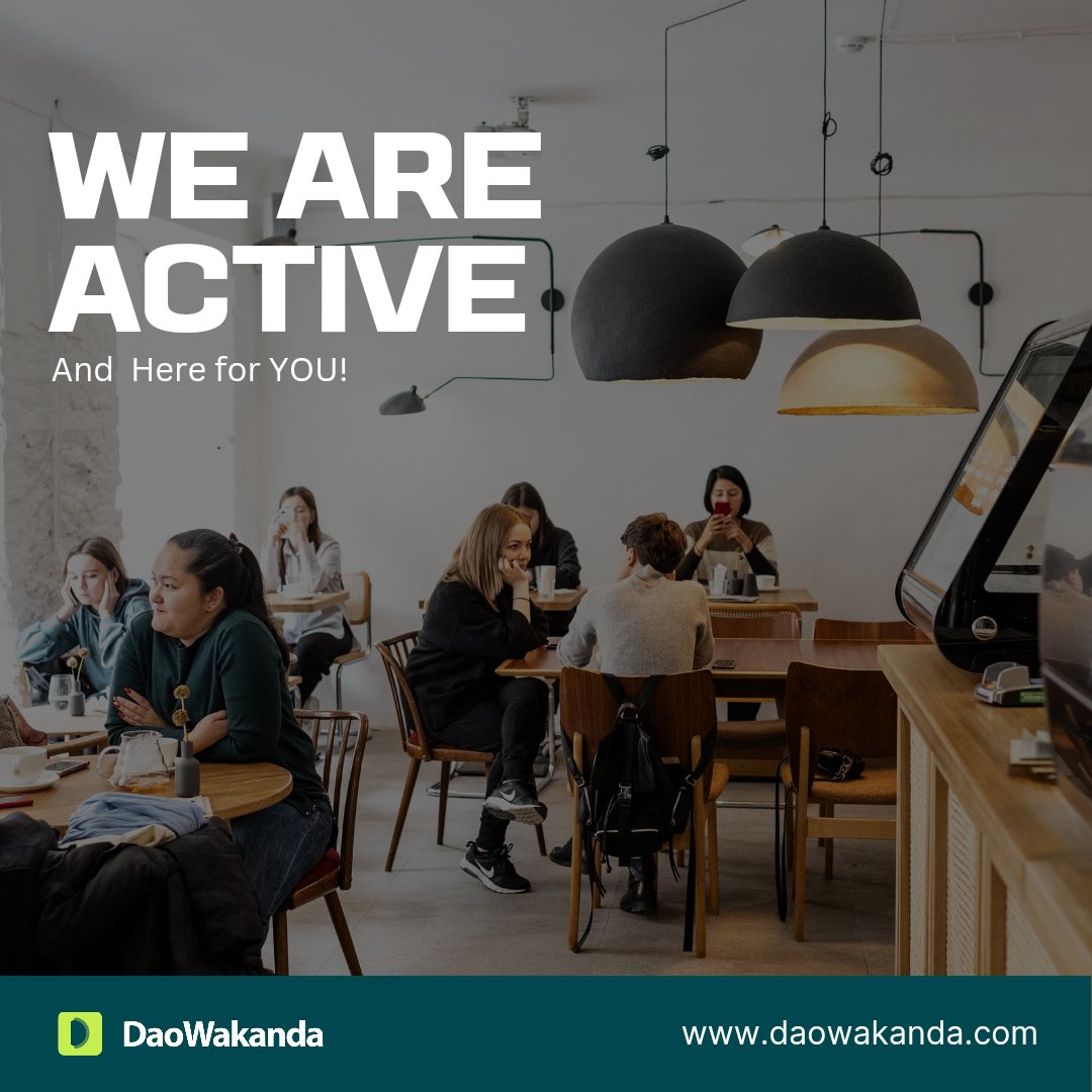 DaoWakanda's tweet image. Its another quarter of the year and an amazing opportunity in the Blockchain Space🚀. Don't miss any of the action!

#DaoWakanda 
#HeartbeatofDecentralization
#DecentralizationfortheFuture 

@AlgoFoundation @algodevs @Algorand_NG