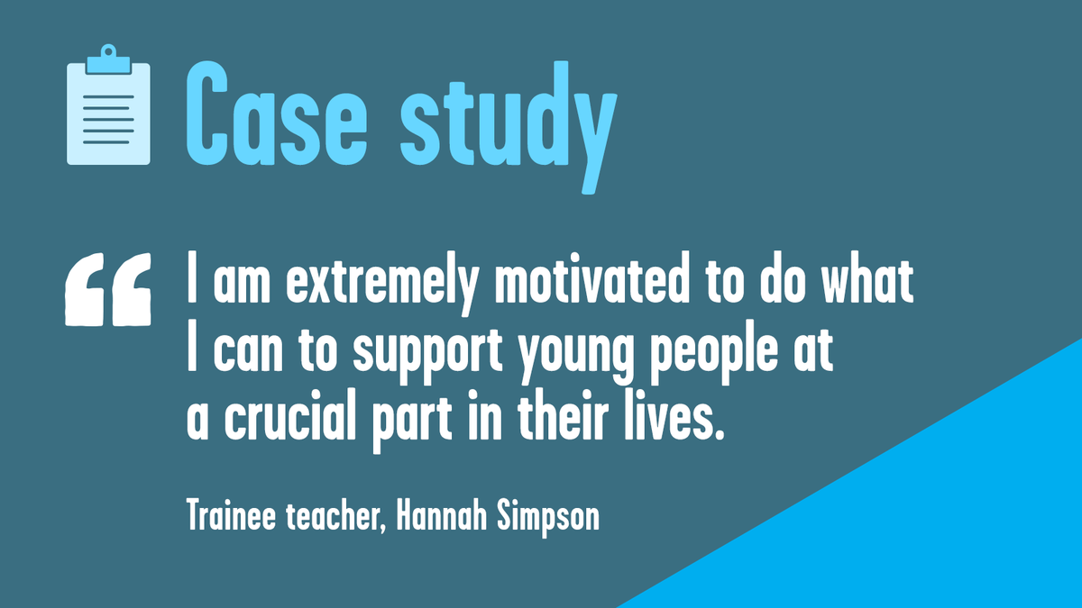 School is not only important for educational development but also for social & emotional skills, setting someone up for their future lives and careers.

This is one of the reasons why Hannah chose to #getintoteaching!

Read more➡️bit.ly/HannahCaseStudy
#traintoteach