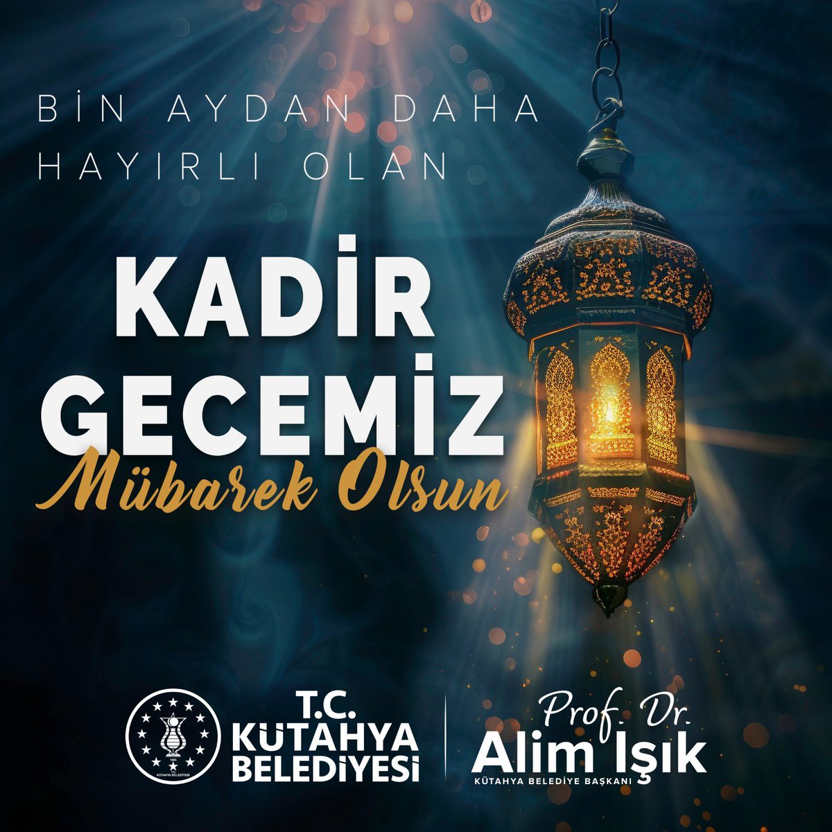 Bin aydan daha hayırlı olan bu mübarek geceye bizleri kavuşturan Rabb’imize şükürler olsun. 

Tövbe kapılarının ardına kadar açık olduğu, dua ve ibadetlerin kabul olduğu bu günde kalplerimiz de dualarımız da bir. Kadir Gecemiz mübarek, dualarımız kabul olsun inşallah.