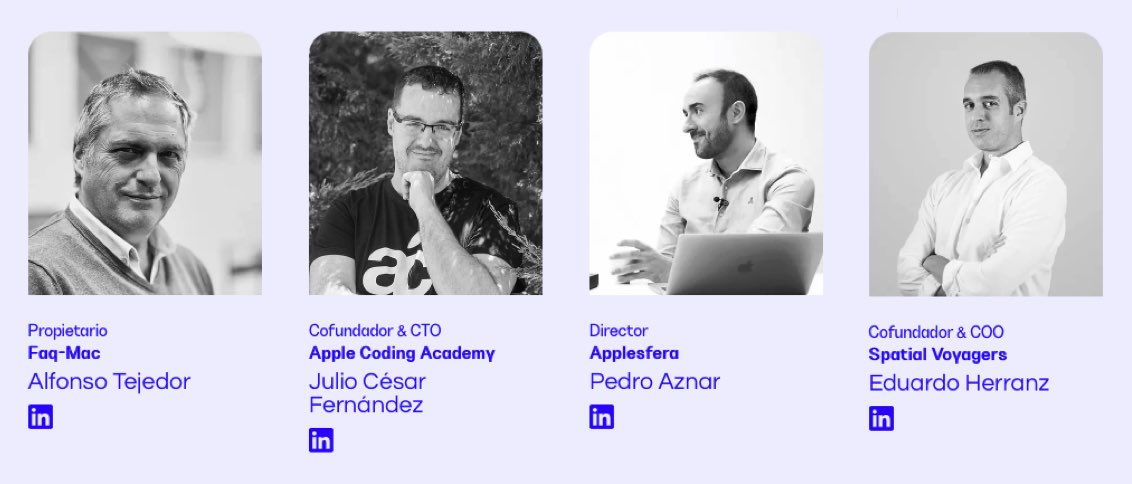 El próximo miércoles participaré en la mesa redonda sobre Apple Visión Pro en el Meta World Congress, rodeado de los mejores <a href="/pedroaznar/">Pedro Aznar</a> <a href="/jcfmunoz/">Julio César Fernández </a> <a href="/EduHerranz/">Edu Herranz</a>. 

Es como si los del podio me dejaran sujetarles el cubata  😂😂😂