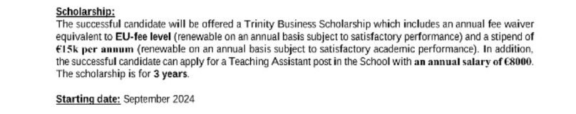 PWO TCD (@pwo_tcd) on Twitter photo This is a PhD vacancy currently open at <a href="/TCDBusiness/">Trinity Business School</a>: where do we even start unpacking everything that is wrong with this? 🧵 This is a PhD vacancy currently open at <a href="/TCDBusiness/">Trinity Business School</a>: where do we even start unpacking everything that is wrong with this? 🧵