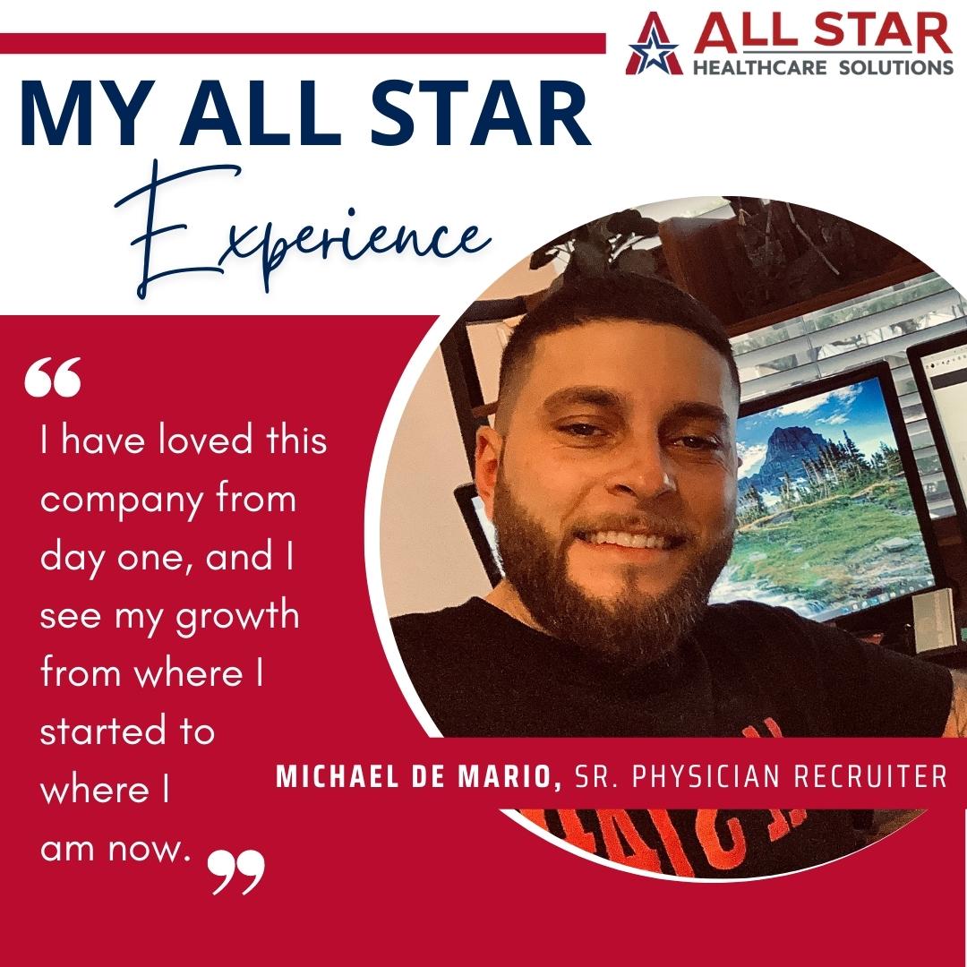 Looking for a career that positively influences others? All Star connects providers to healthcare facilities so patients have access to high-caliber care. Come make a high-caliber career with us!
