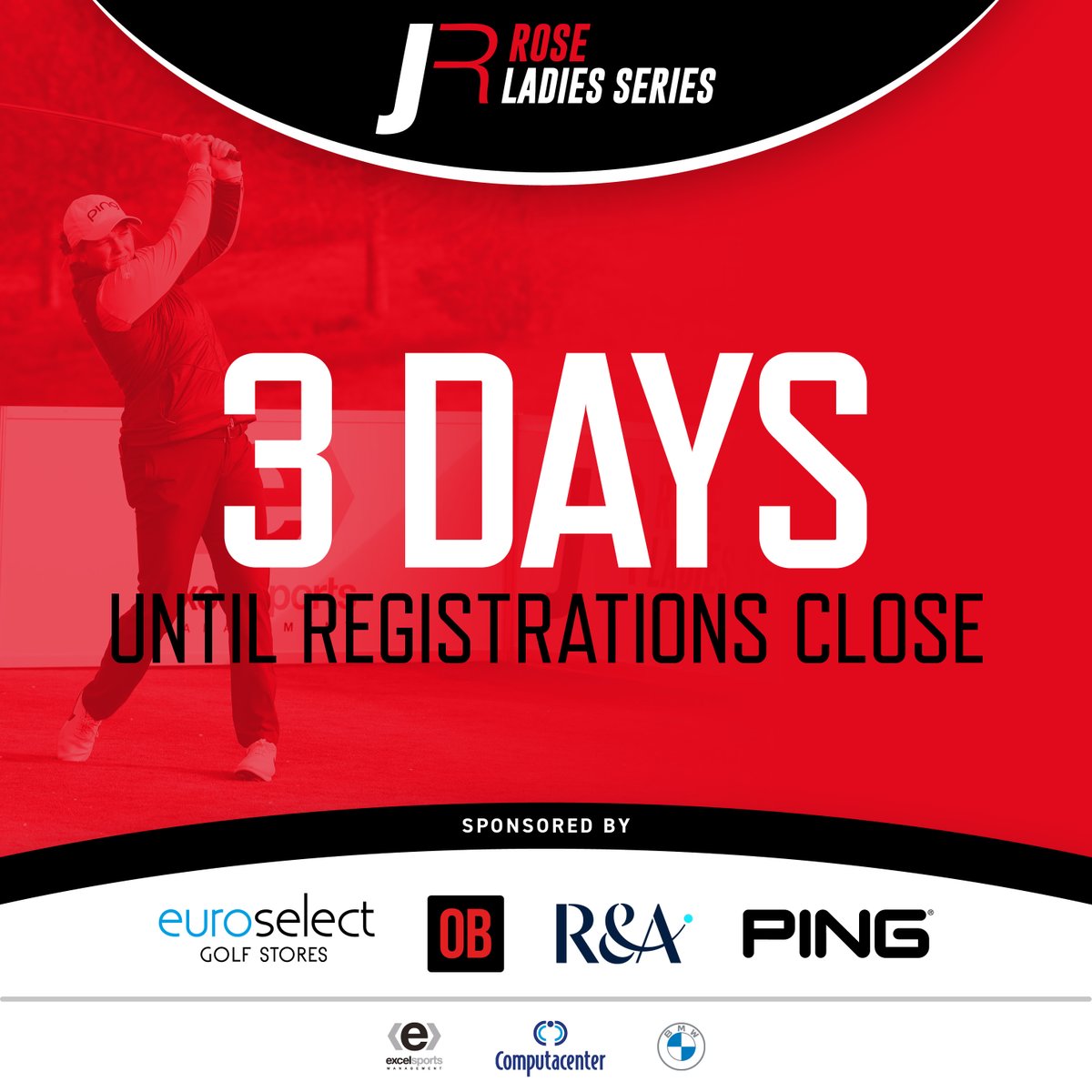 Only 3 days left to join the 2024 Rose Ladies Series! ⛳️Don't miss out—register now through the link in our bio!🌹 #RoseLadiesSeries