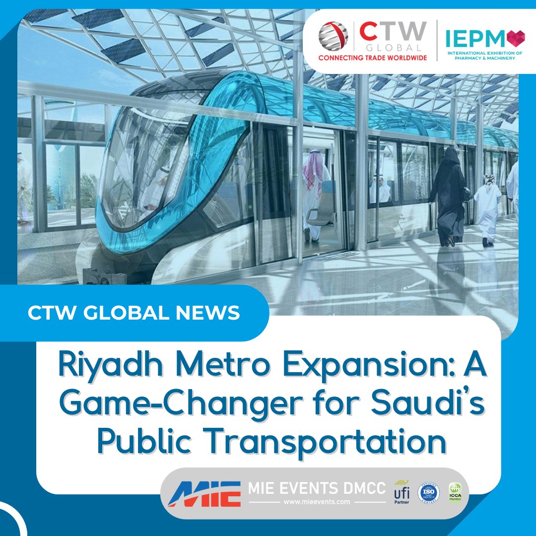 The Saudi Real Estate Company has secured a $192.5 million contract to expand the Riyadh Metro network by constructing three new metro stations. Additionally, the Saudi Arabian Government has approved a new metro line, promising to revolutionize transportation in Riyadh.