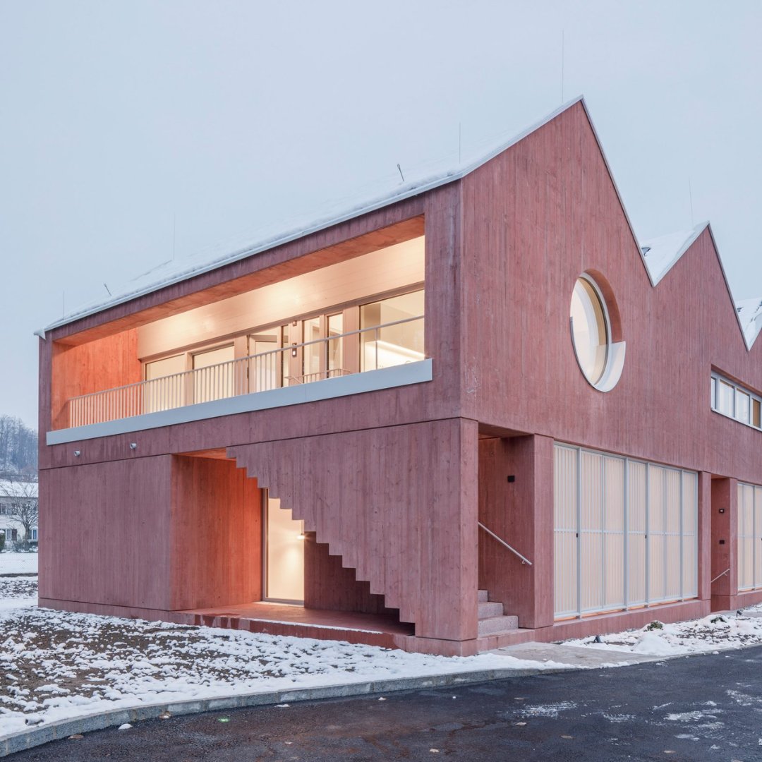 Vienna-based studio Steiner Architecture have completed a private clinic in Salzburg, Austria, made from wood-textured concrete and topped with a serrated roof. #PinkFriday